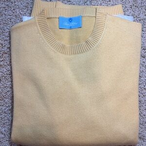 Ben Silver Ribbed Yellow Crewneck Sweater